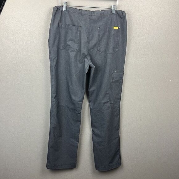 Figs Cairo Straight Leg Graphite Gray Cargo Pants Elastic/Tie Waist Scrubs S - Picture 4 of 11
